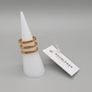 NWT- BAUBLEBAR Gold Stoned Ring